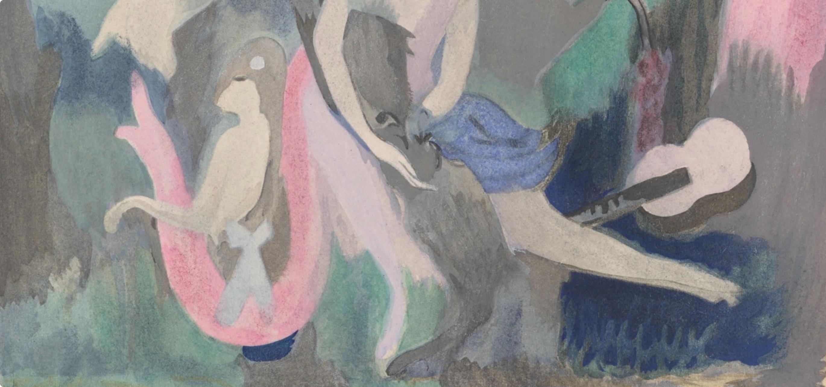 Composición, Les Biches, Marie Laurencin en venta 3