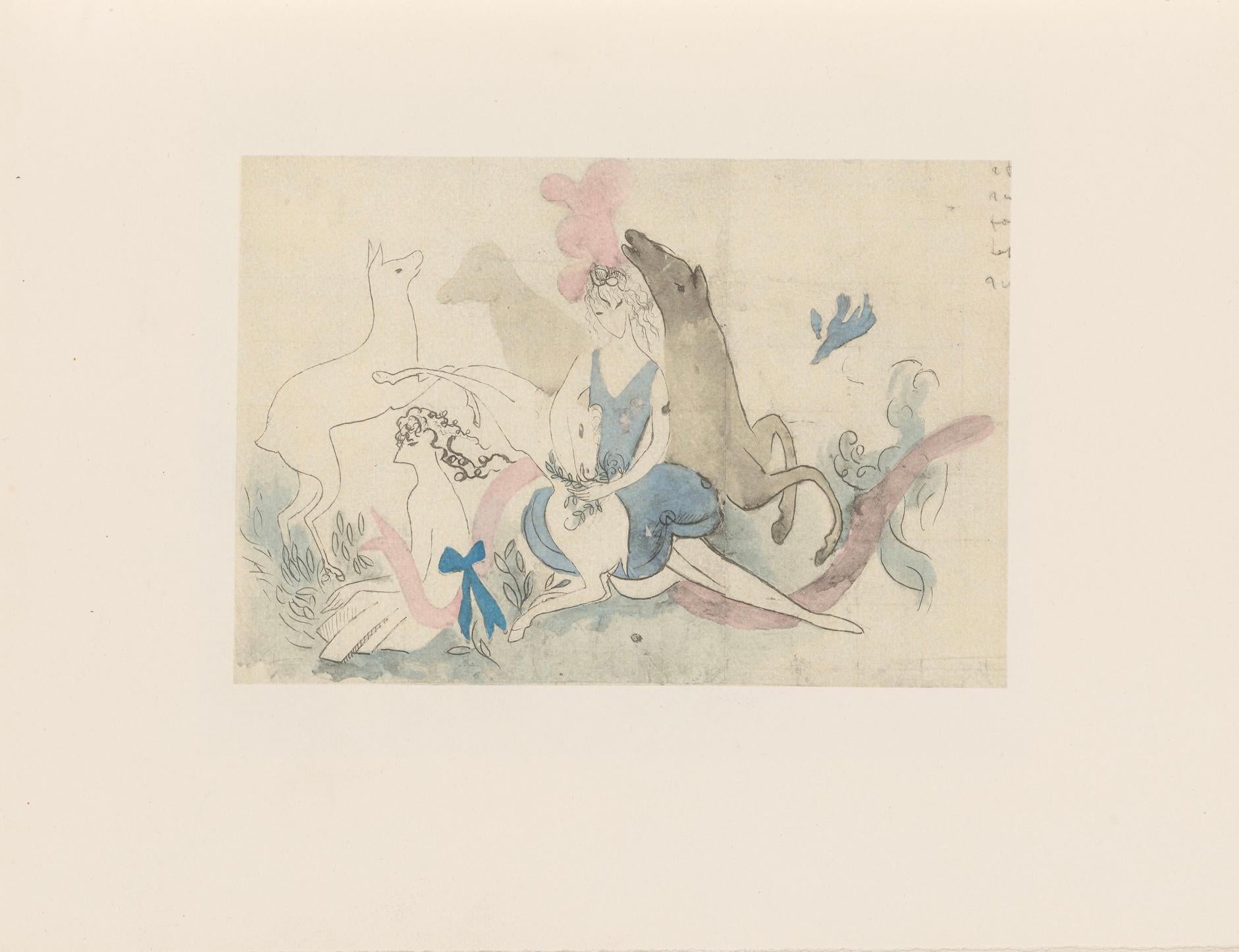 Composizione, Les Biches, Marie Laurencin in vendita 5