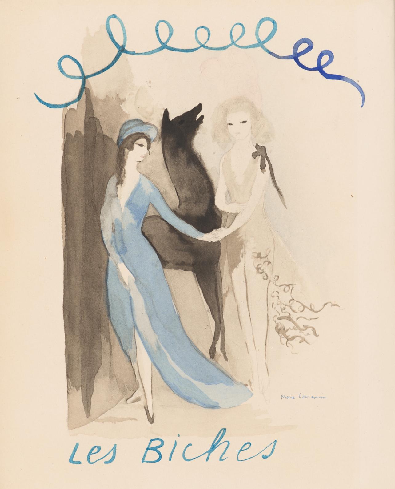 Composición, Les Biches, Marie Laurencin