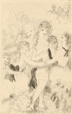 Laurencin, La Ronde, Dix filles dans un pré (after)