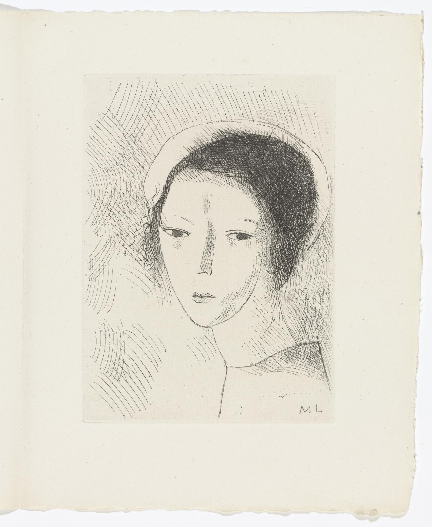 Laurencin, Tête de jeune fille (Marchesseau 250), Du cubisme (after) For Sale 1