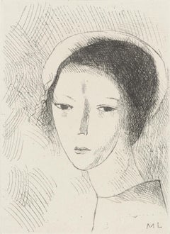 Vintage Laurencin, Tête de jeune fille (Marchesseau 250), Du cubisme (after)