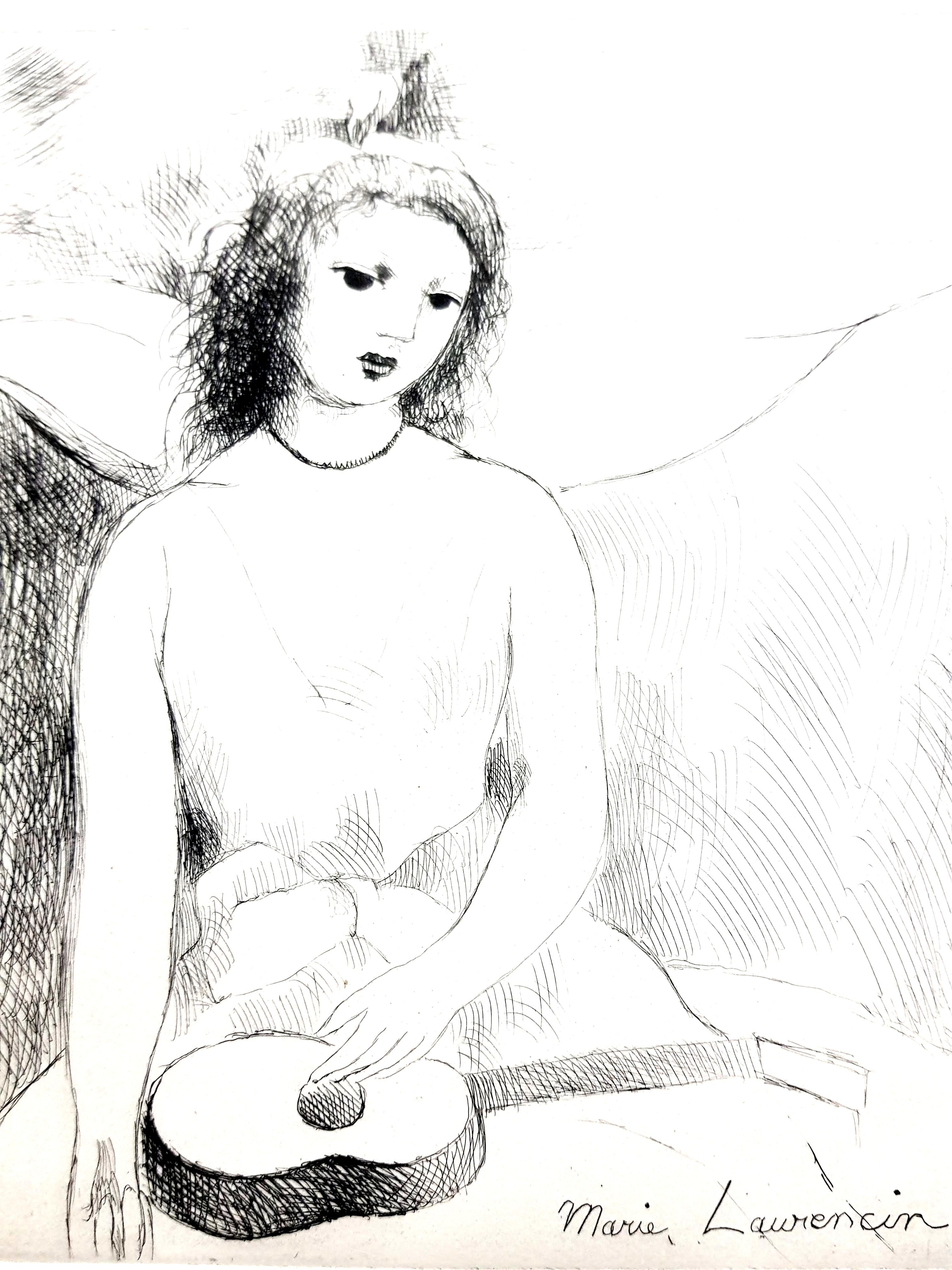 Marie Laurencin - Woman Angel - Original Etching 1