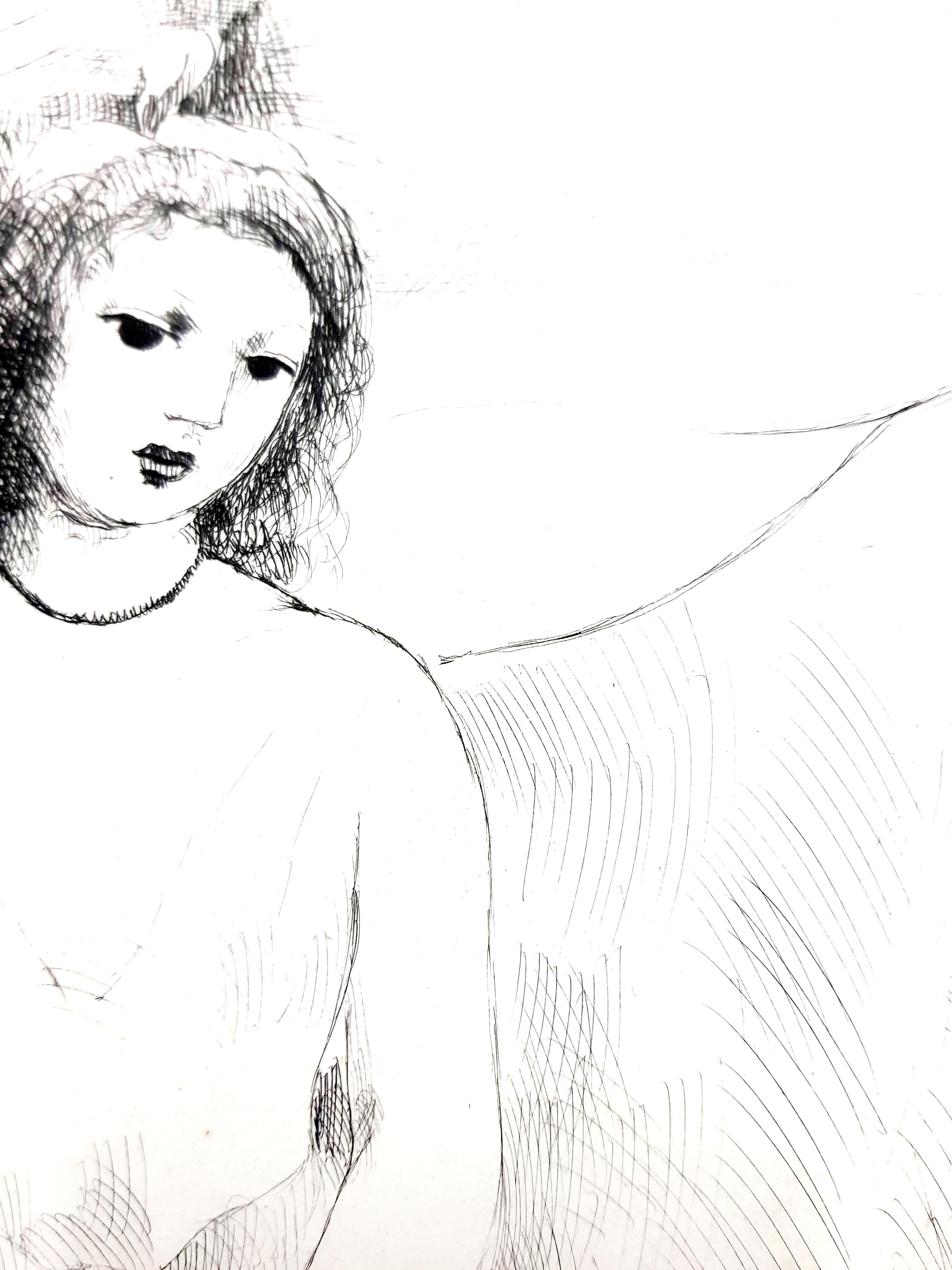 Marie Laurencin - Woman Angel - Original Etching 6