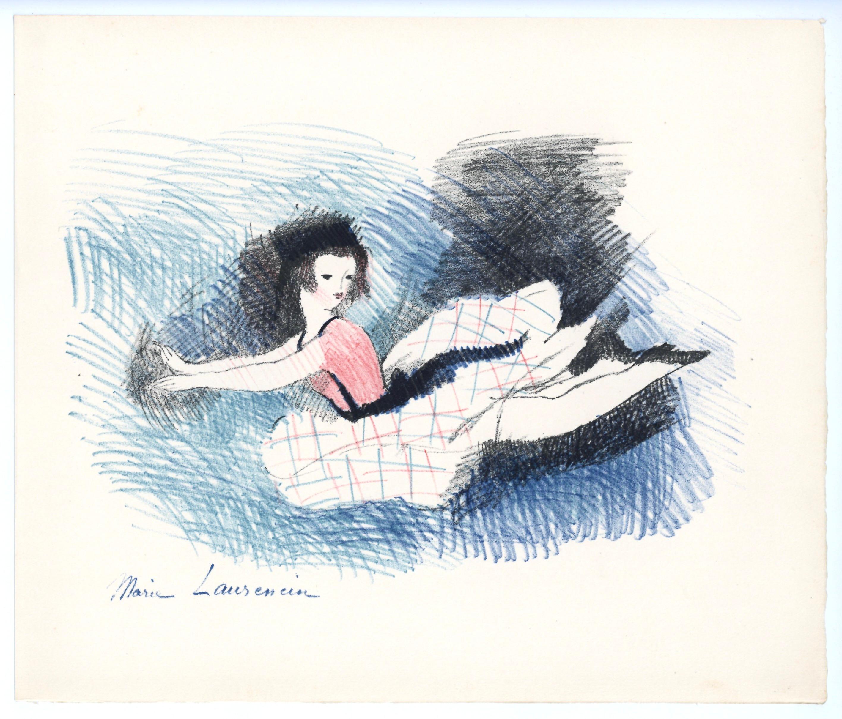 original lithograph for Alice's Adventures in Wonderland - Print by Marie Laurencin