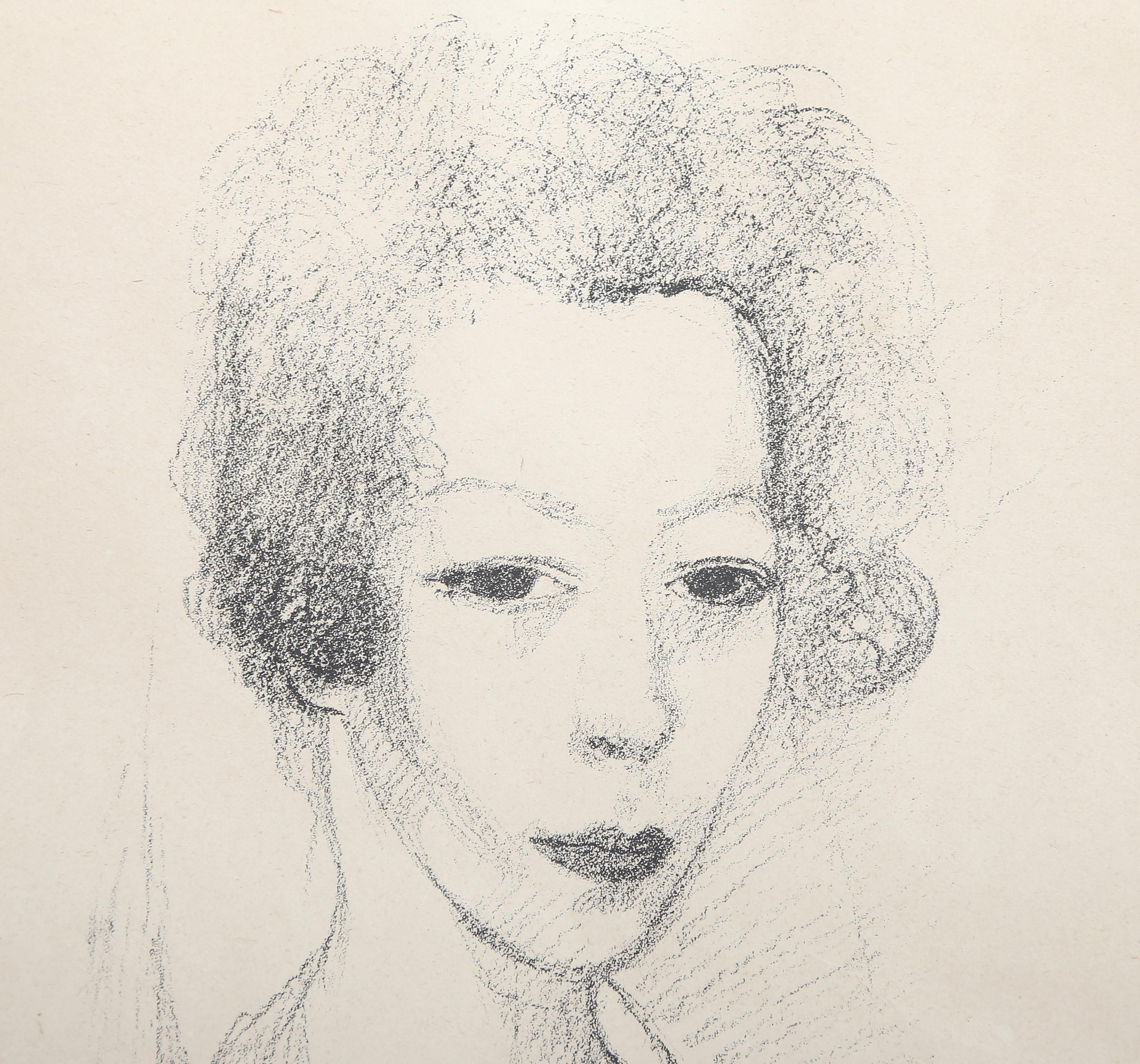 Self-Portrait, litografia impressionista firmata da Marie Laurencin in vendita 1
