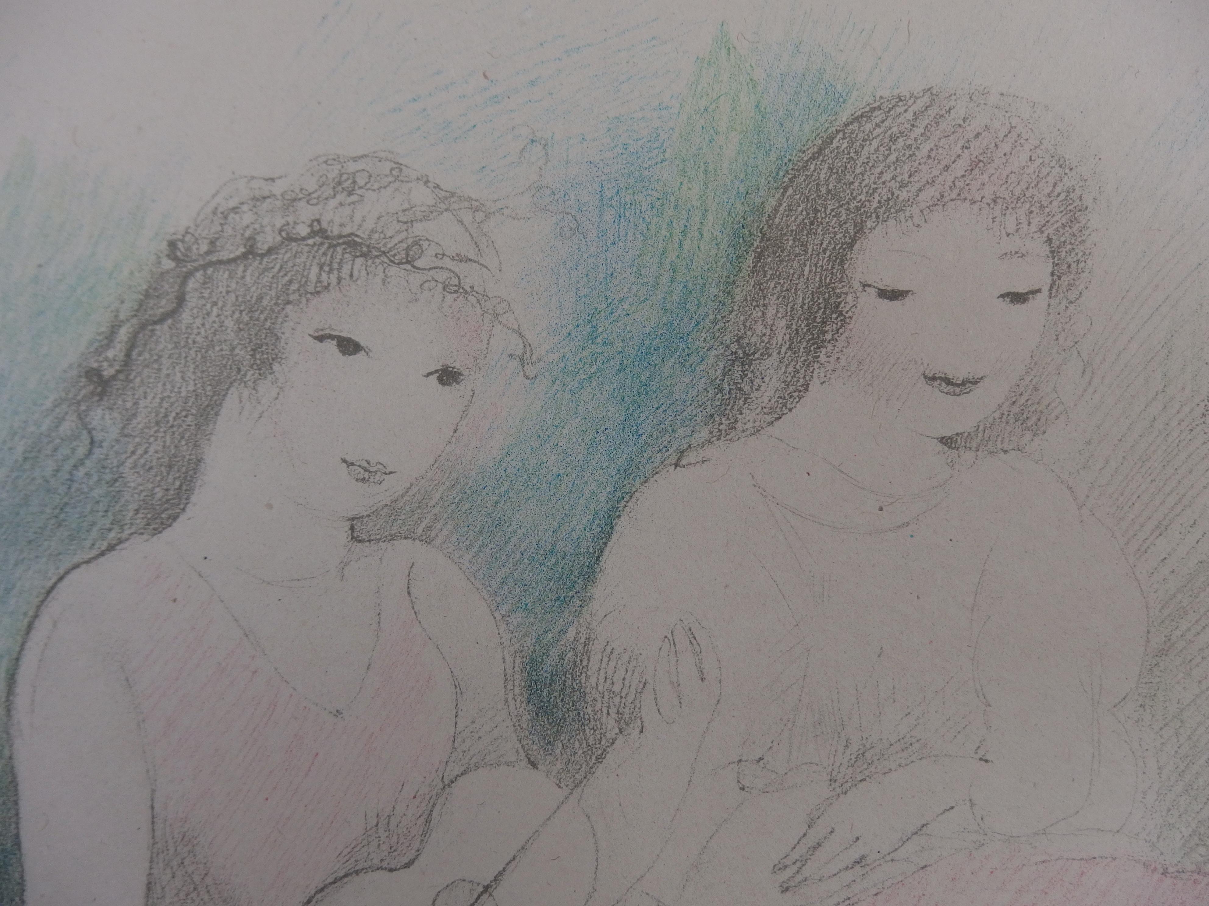 Marie Laurencin
Tre ragazze che suonano (1928)

Litografia A. Stone
Stampato in Atelier A Mourlot
Firma stampata nella lastra
Su carta cinese 31 x 42 cm (circa 12 x 17