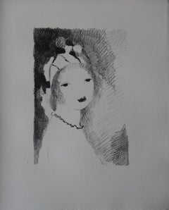Frau mit Halskette – Original Lithographie – (Catalog raisonne Marchesseau #138)
