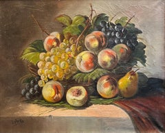 "Stillleben mit Früchten" von Marie Lefèvre - Öl auf Leinwand - 45x53,5 cm