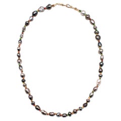 Marie Lichtenberg Mauli Full Black Pearl Single-Strand Necklace