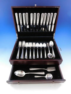 Marie Louise by Blackinton Sterling Silver Flatware Set for 12 Service 63 pieces