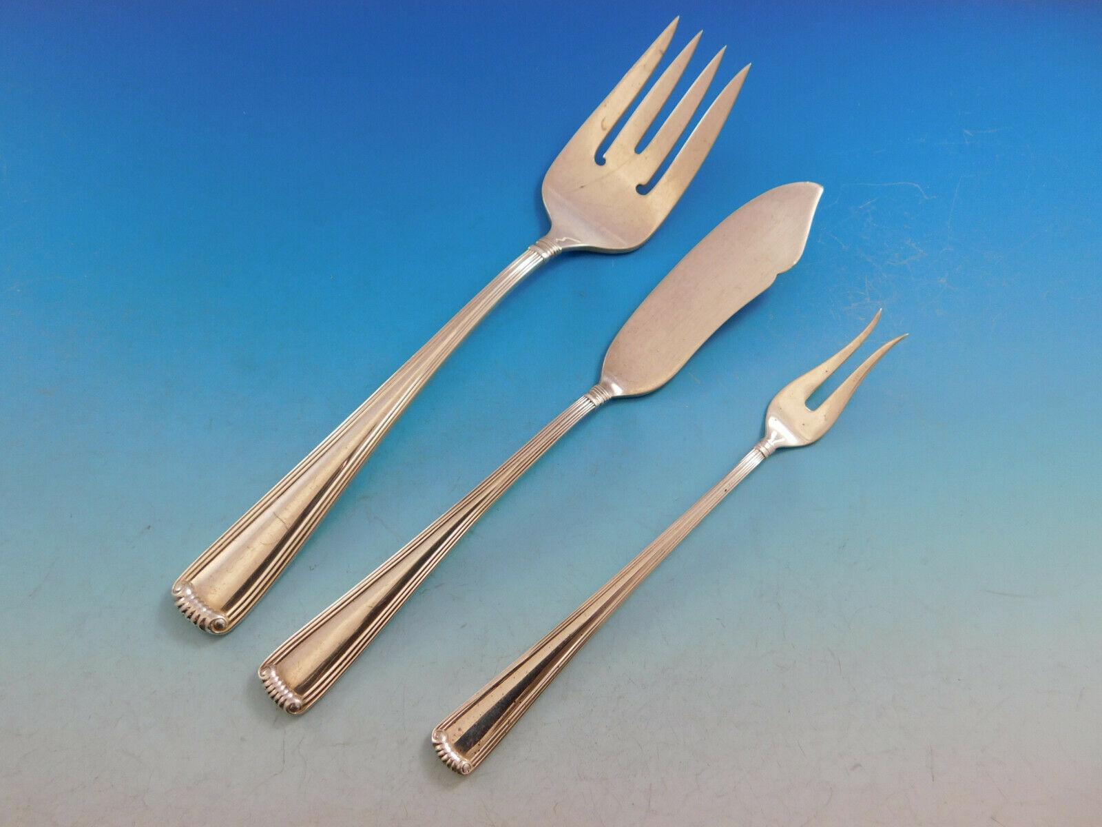 Ensemble de couverts en argent sterling 12 services 112 pièces Marie Louise par Cartier en vente 5