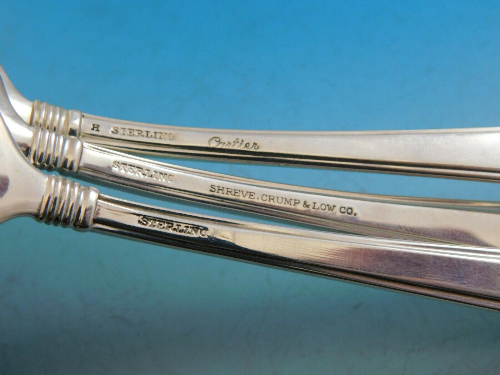 Ensemble de couverts en argent sterling 12 services 112 pièces Marie Louise par Cartier en vente 2