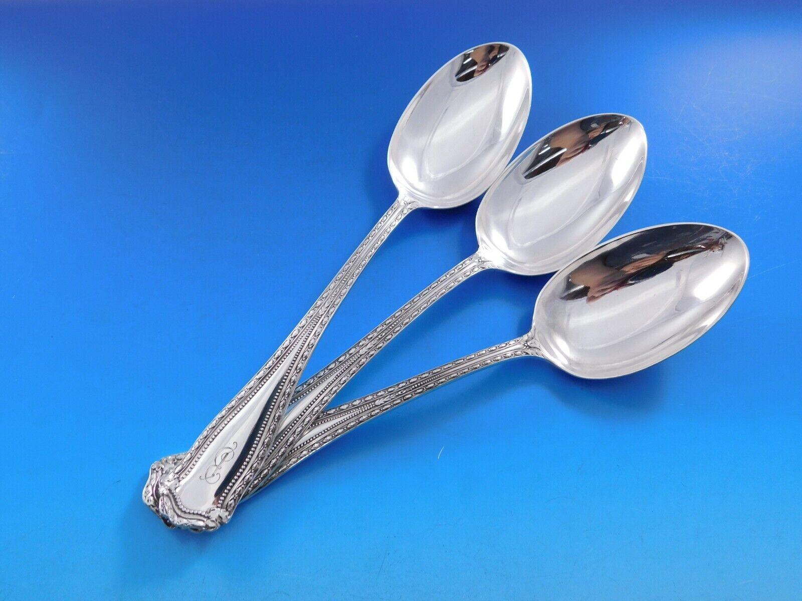 Marie Louise by Shreve Set di posate in argento sterling 70 pezzi B mono Dinner in vendita 2