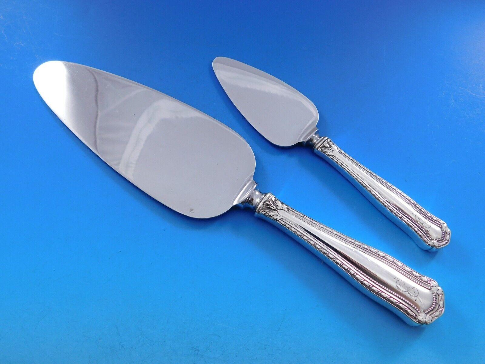 Marie Louise by Shreve Set di posate in argento sterling 70 pezzi B mono Dinner in vendita 4