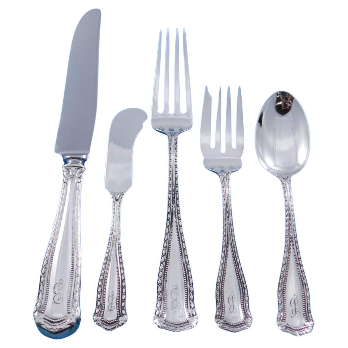 Marie Louise by Shreve Set di posate in argento sterling 70 pezzi B mono Dinner