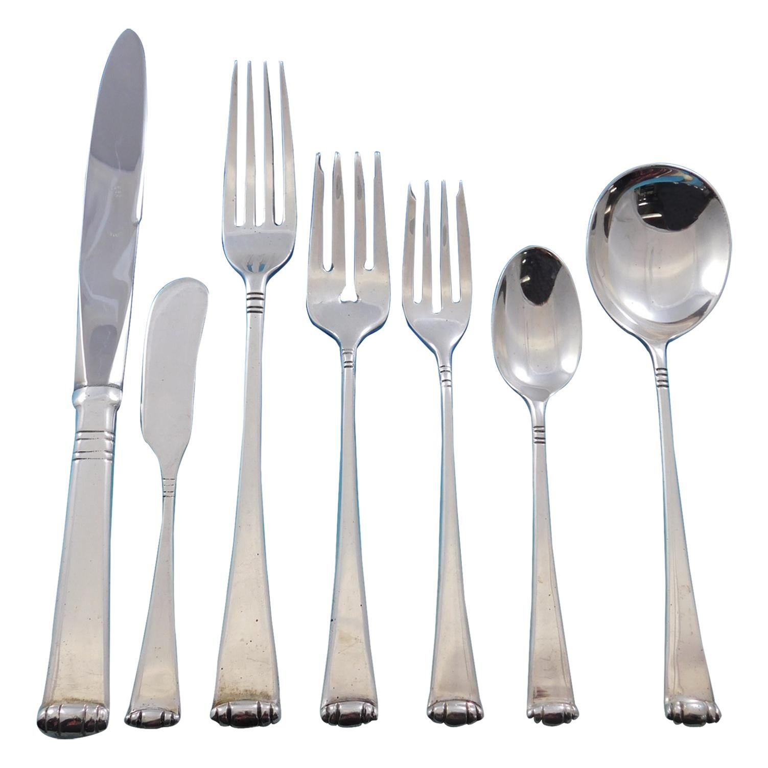 Marie Louise by Tane Mexico Sterling Silver Flatware Set 8 Service 54 Pc Dinner