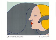 Marie-Louise Ekman, Dam och elefantgata II (Lady and Elephant Street II), Poster