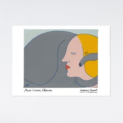 Marie-Louise Ekman, Dam och elefantgata II (Lady and Elephant Street II), Poster