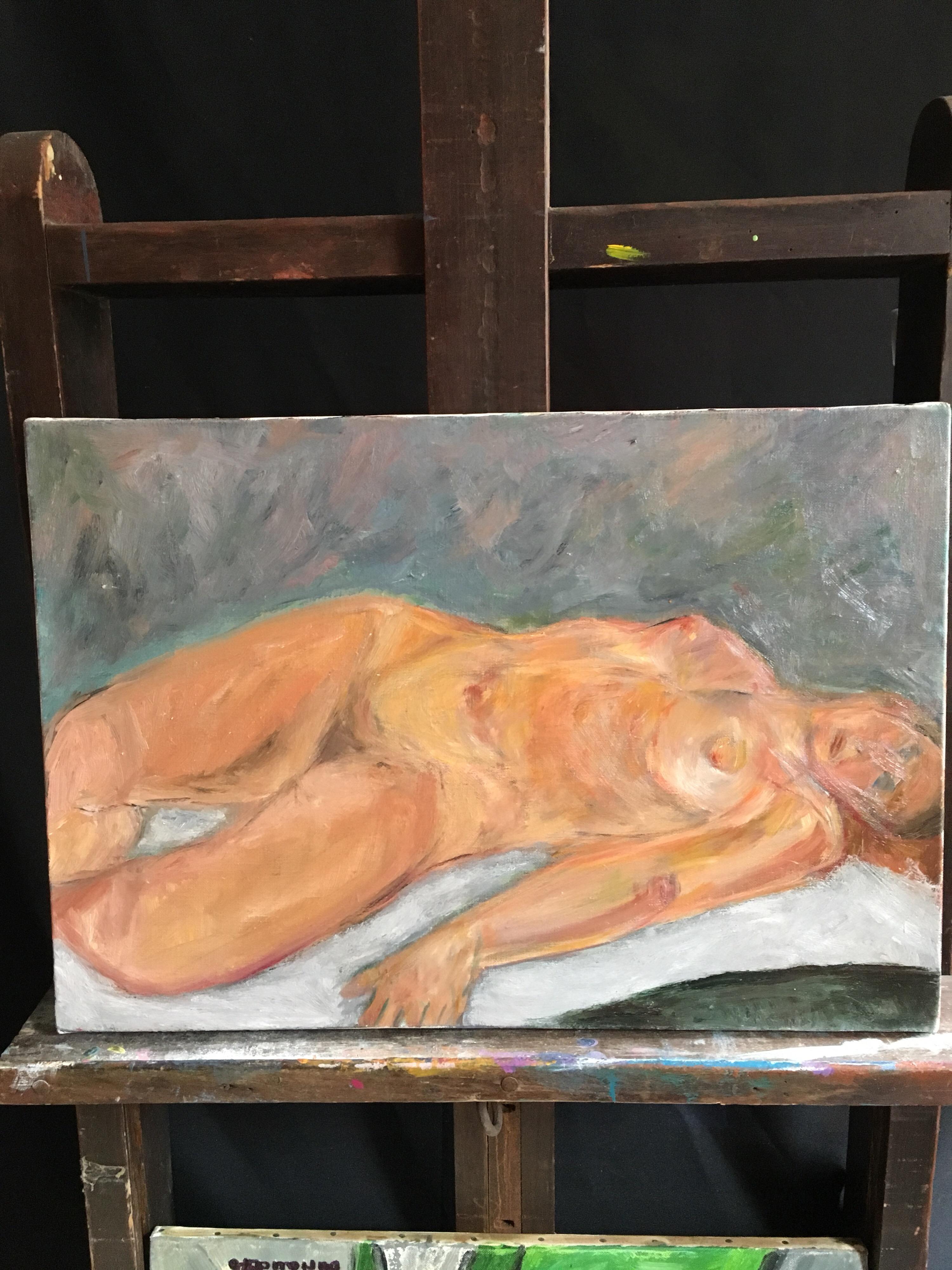 Nudo femminile impressionista, pittura a olio classica
Dell'artista francese Garnvault, 20° secolo
Firmato dall'artista sul retro
Pittura a olio su tela, senza cornice
Dimensioni della tela: 15 x 21,5 pollici

Splendido dipinto a olio originale