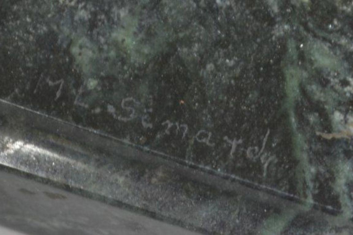 Marie Louise Simard große Bronzeskulptur einer Tänzerin im Art-Deco-Stil im Zustand „Hervorragend“ in Barjols, FR