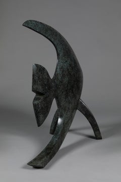 Acqua by Marie Louise Sorbac - Sculpture en bronze animalière, Fish