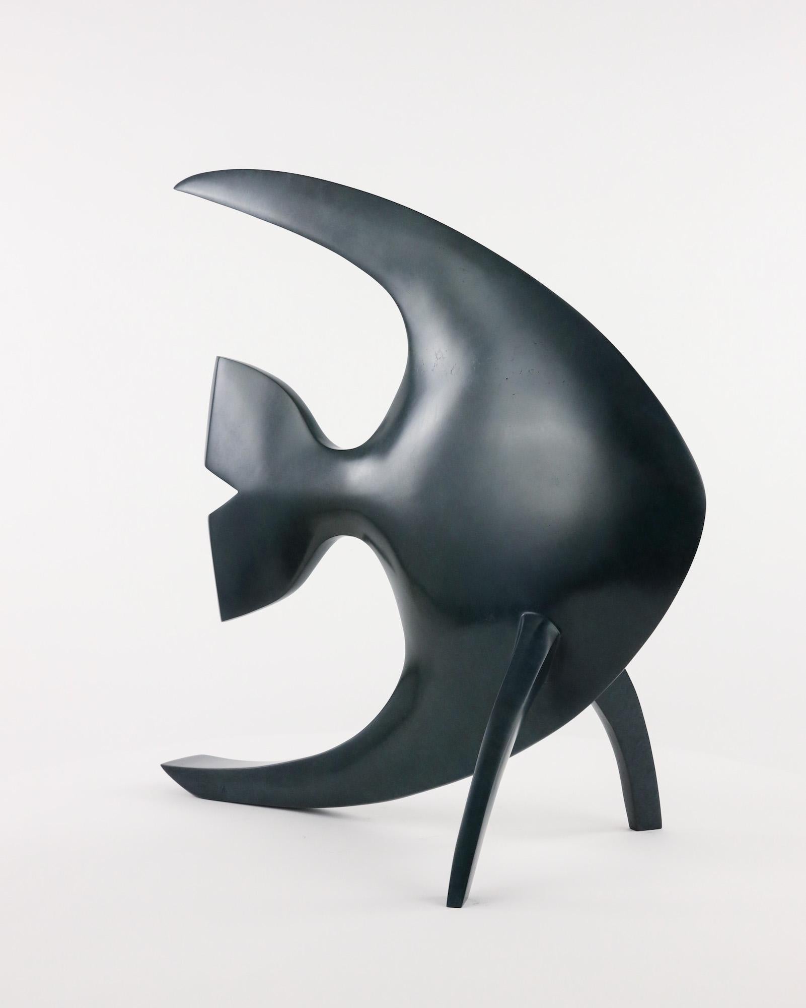 Acqua de Marie Louise Sorbac - Escultura animal de bronce de un pez, mar en venta 6