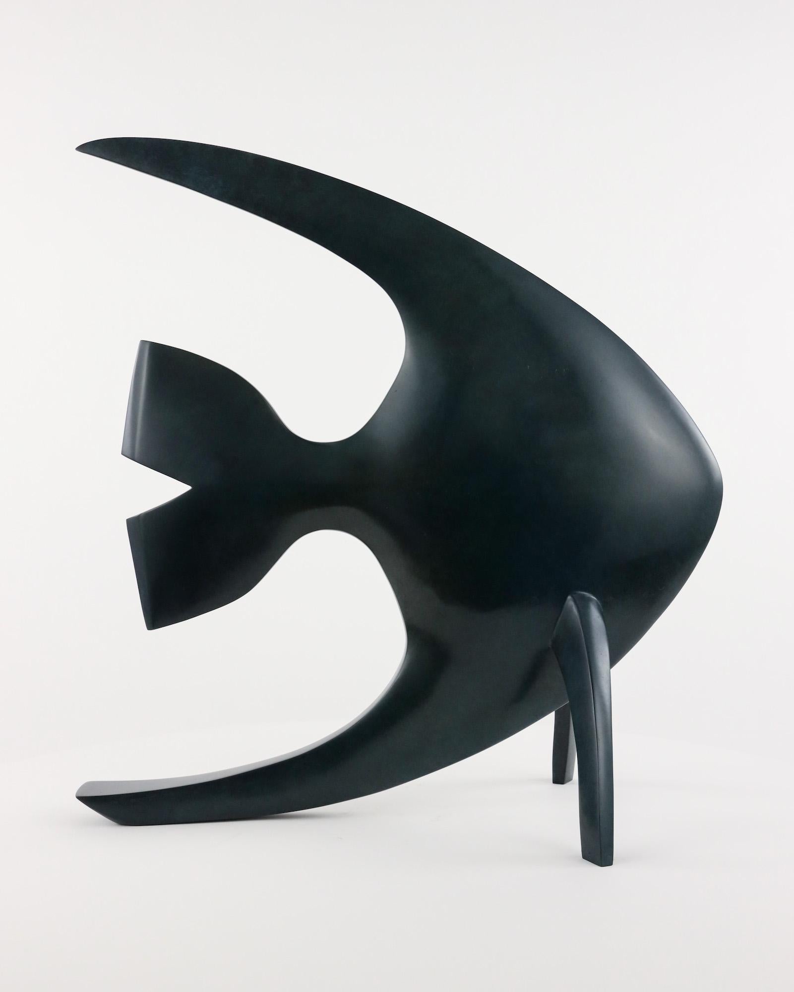 Acqua de Marie Louise Sorbac - Escultura animal de bronce de un pez, mar en venta 7