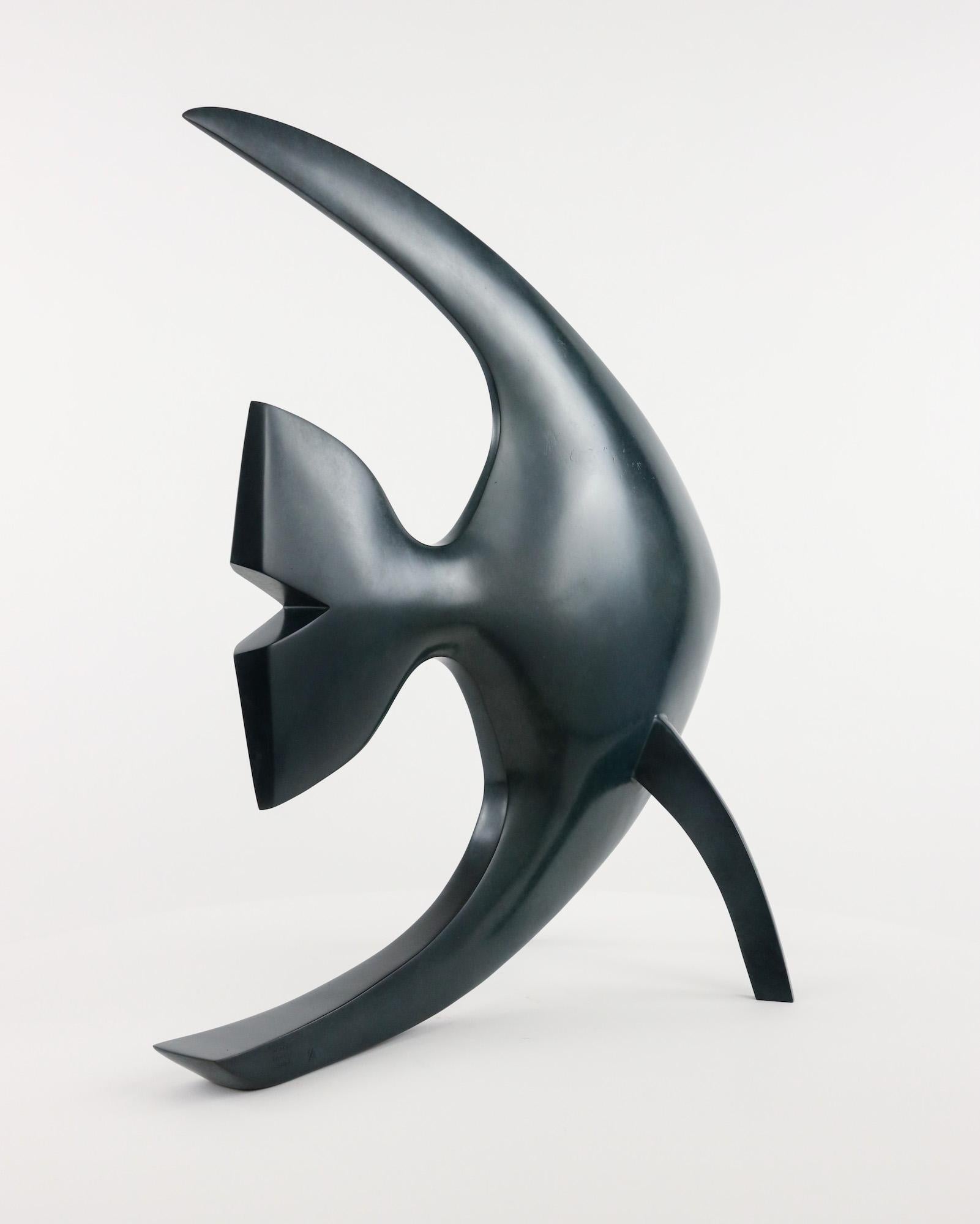 Acqua de Marie Louise Sorbac - Escultura animal de bronce de un pez, mar en venta 8