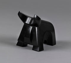 Athos by Marie Louise Sorbac -  Bronze animal sculpture, bull