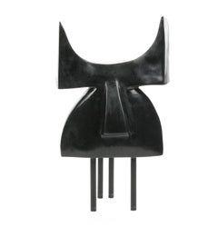 Pablo by Marie Louise Sorbac - Contemporary bronze sculpture, geometric bull