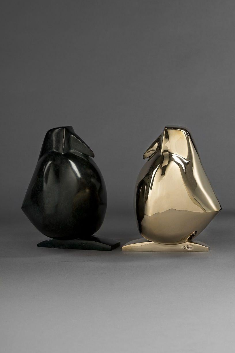 Paloma par Marie Louise Sorbac - Sculpture animalière en bronze, oiseau en vente 3