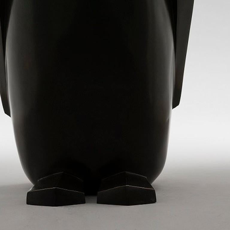 Marie Louise Sorbac Patagonia, Animal Bronze Sculpture (Penguin) For