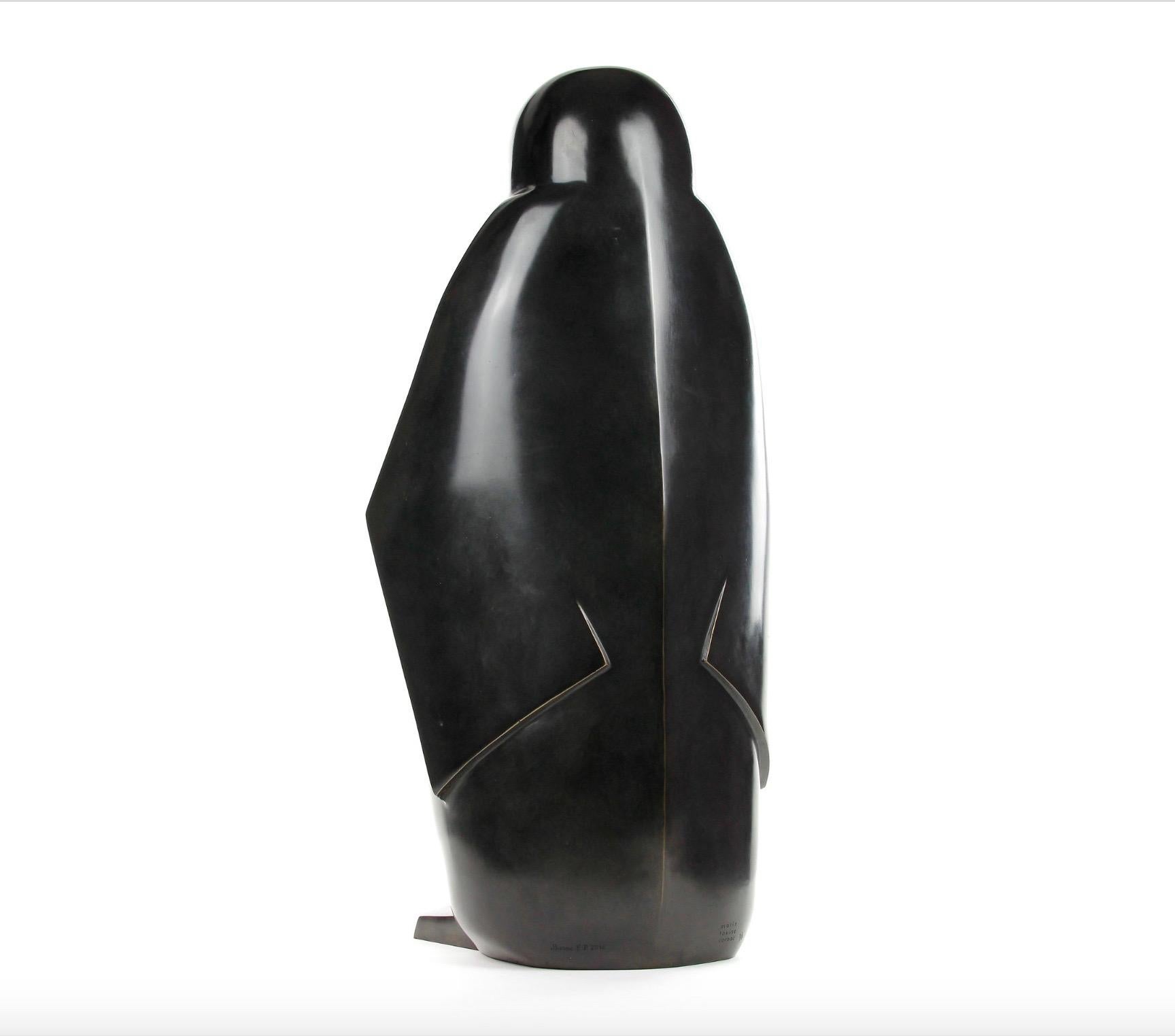 Marie Louise Sorbac Patagonia, Animal Bronze Sculpture (Penguin) For