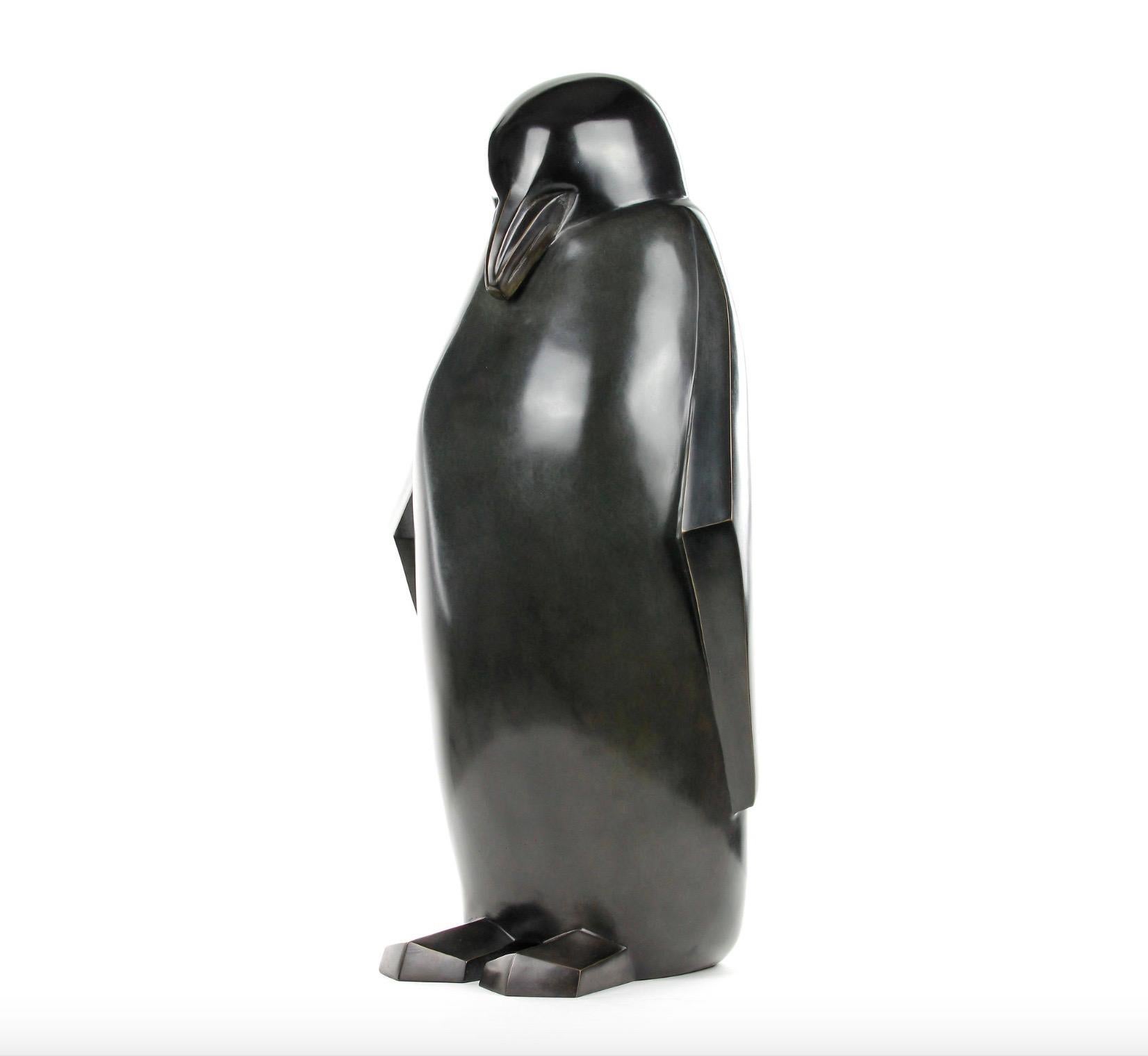 Patagonia par Marie Louise Sorbac - sculpture animalière en bronze (pingouin) en vente 4