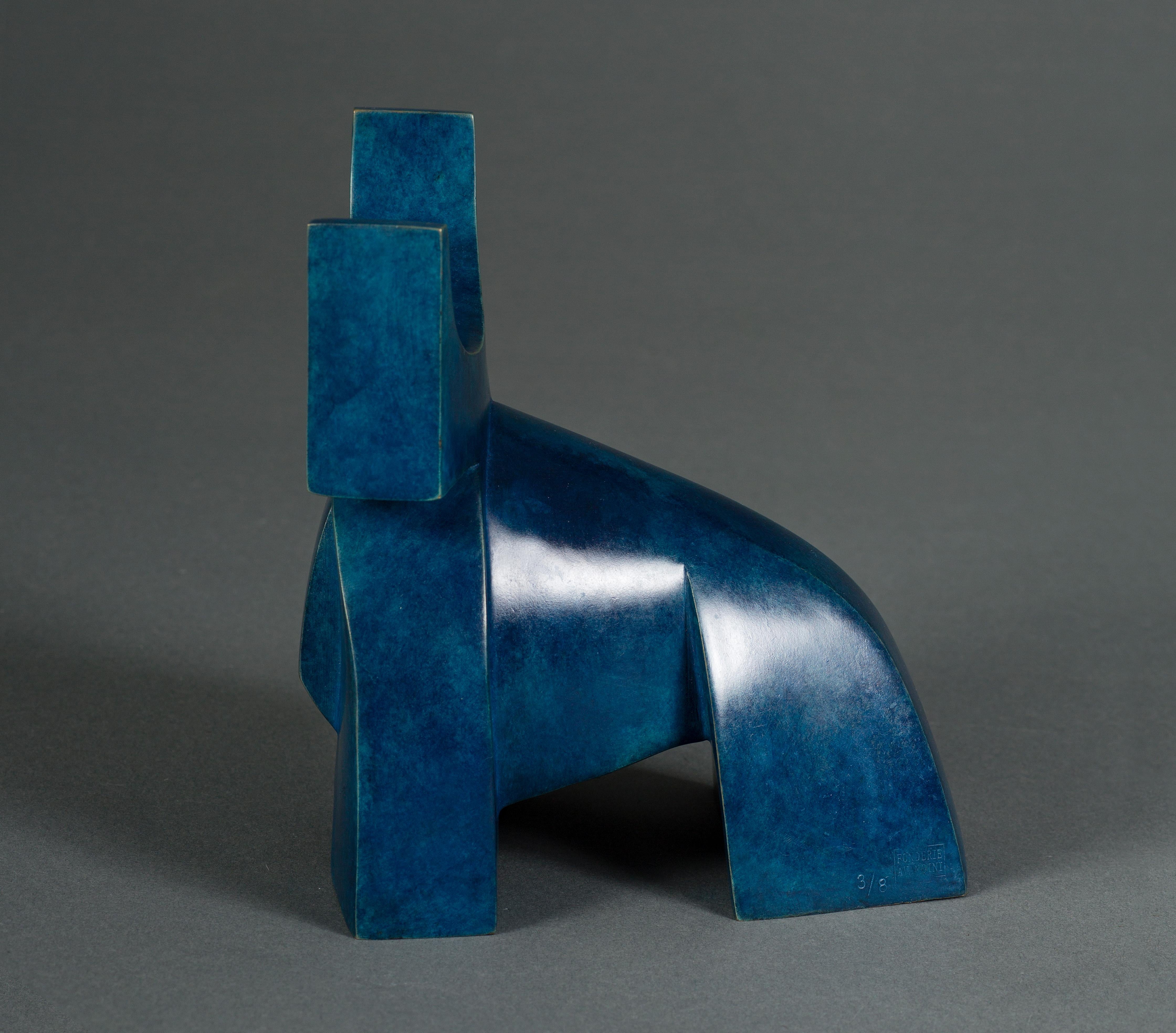Porthos di Marie Louise Sorbac -  Scultura animale in bronzo, toro in vendita 5