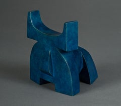 Porthos by Marie Louise Sorbac -  Bronze animal sculpture, bull