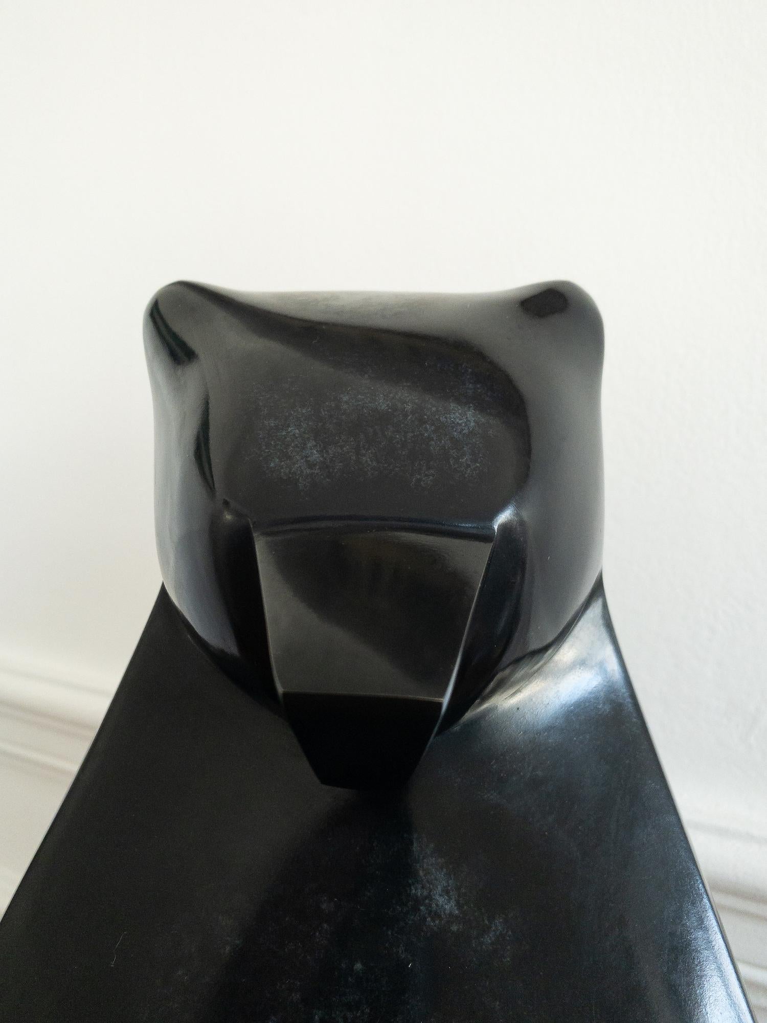 Prosper de Marie Louise Sorbac -  Sculpture animalière en bronze, ours, noir 6