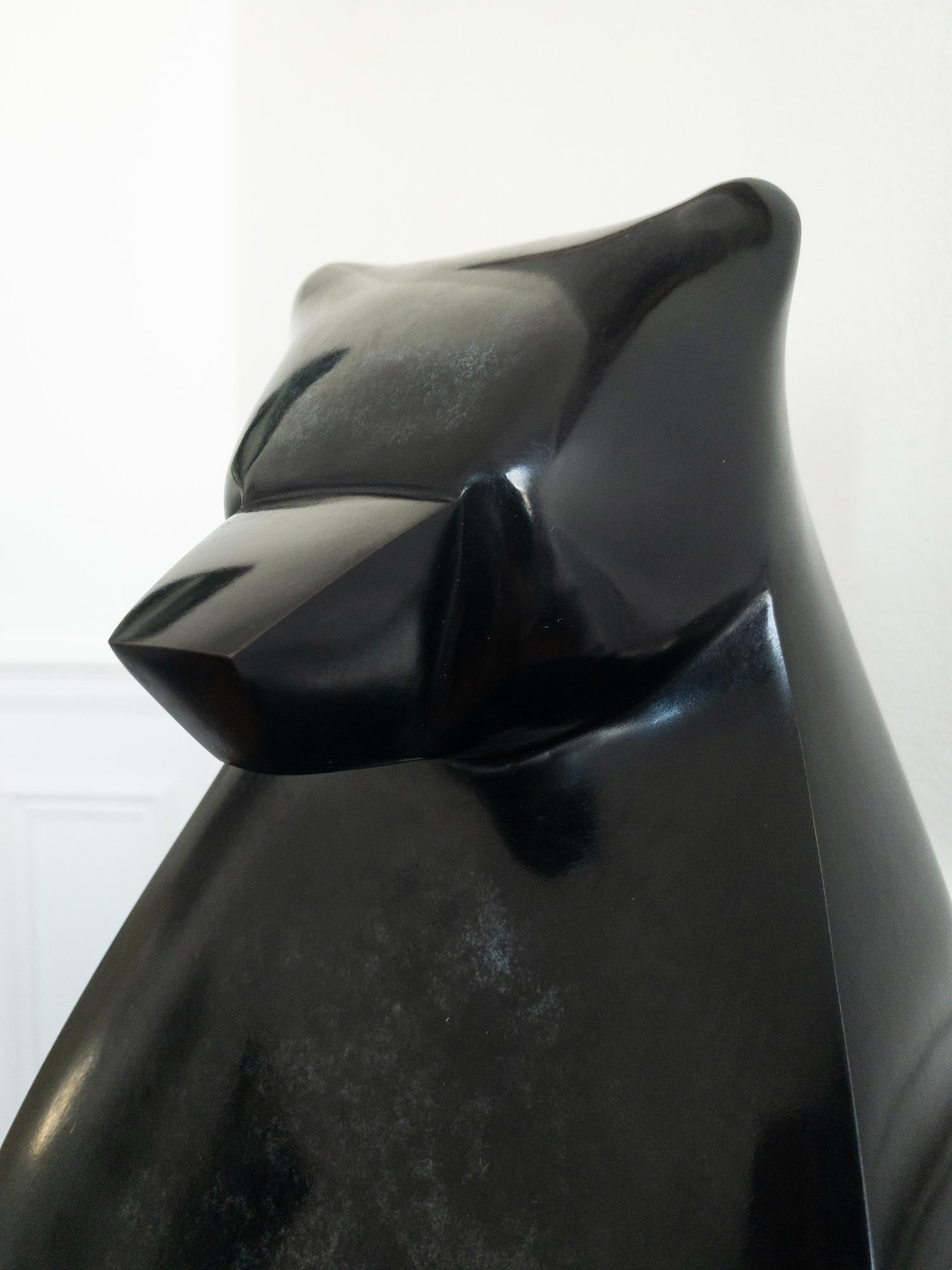 Prosper de Marie Louise Sorbac -  Sculpture animalière en bronze, ours, noir 7