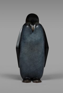 Valdés de Marie Louise Sorbac -  Escultura animal de bronce, pingüino
