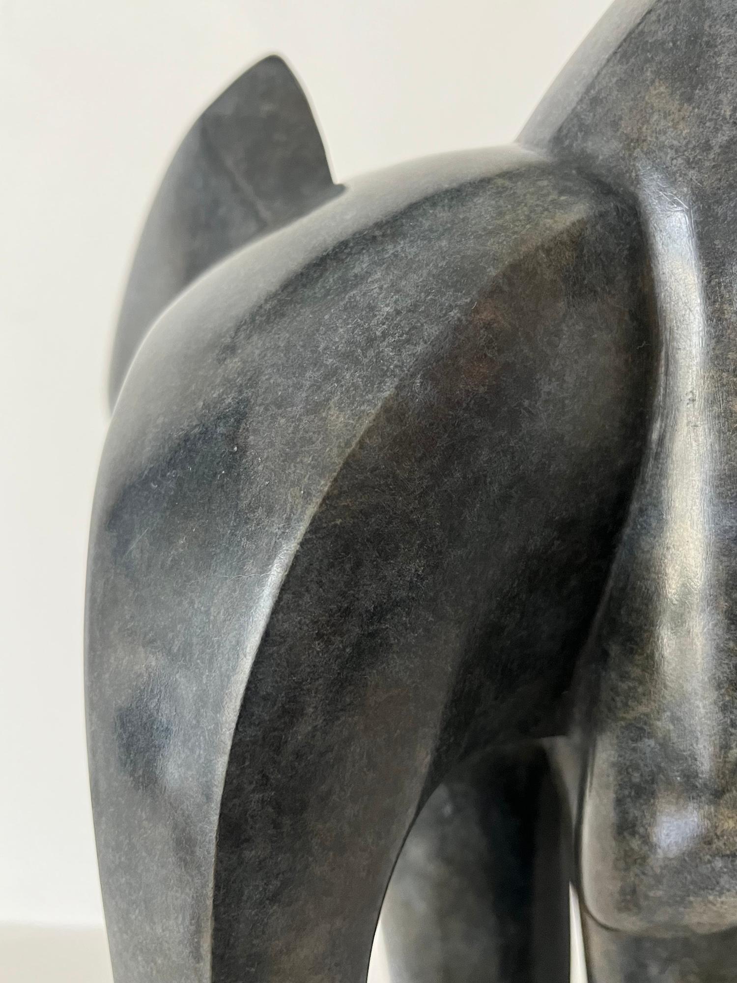 Aentin par Marie Louise Sorbac - Sculpture animalière en bronze, éléphant en vente 11
