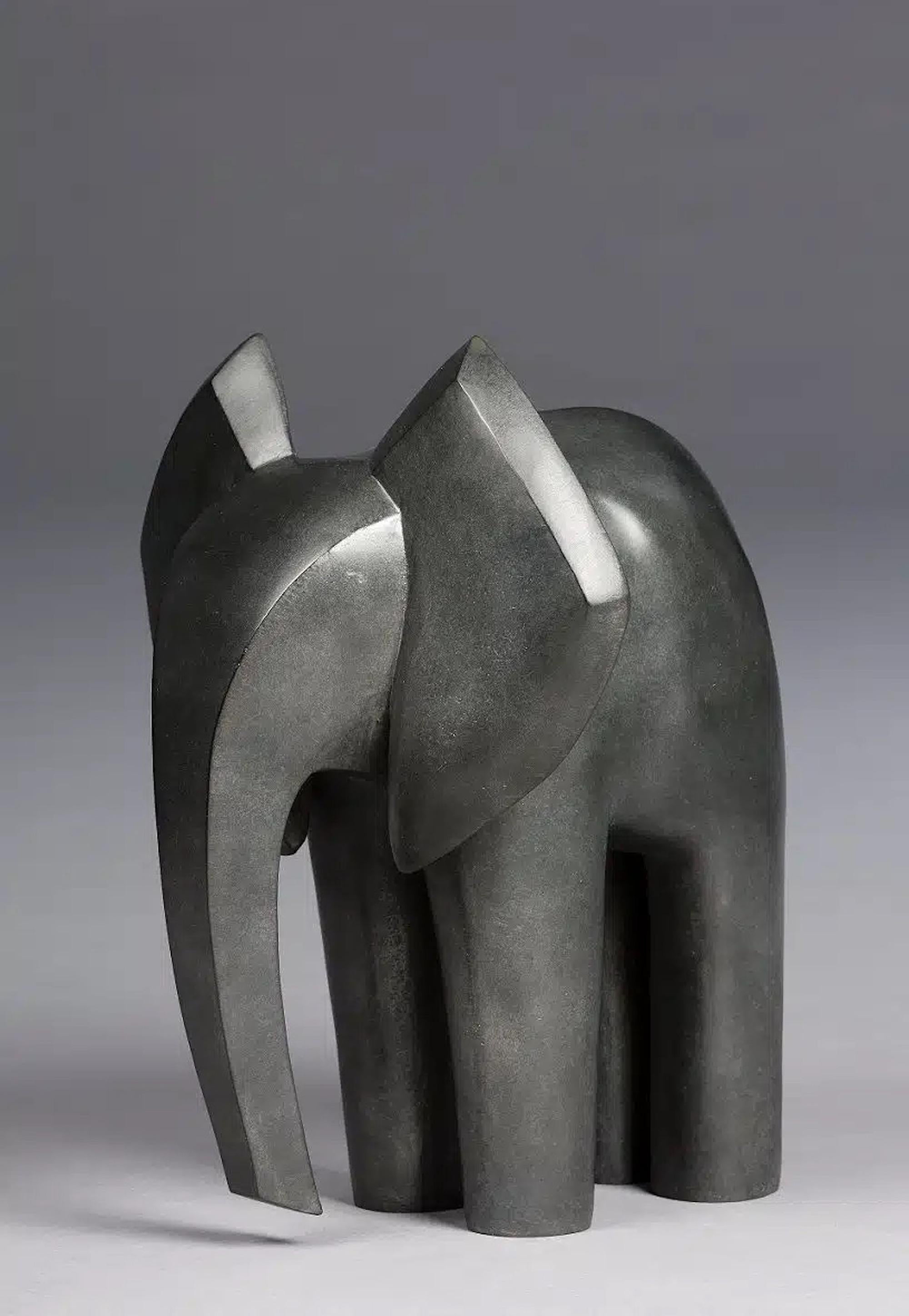 A. Valentin di Marie Louise Sorbac - Scultura in bronzo di animale, elefante