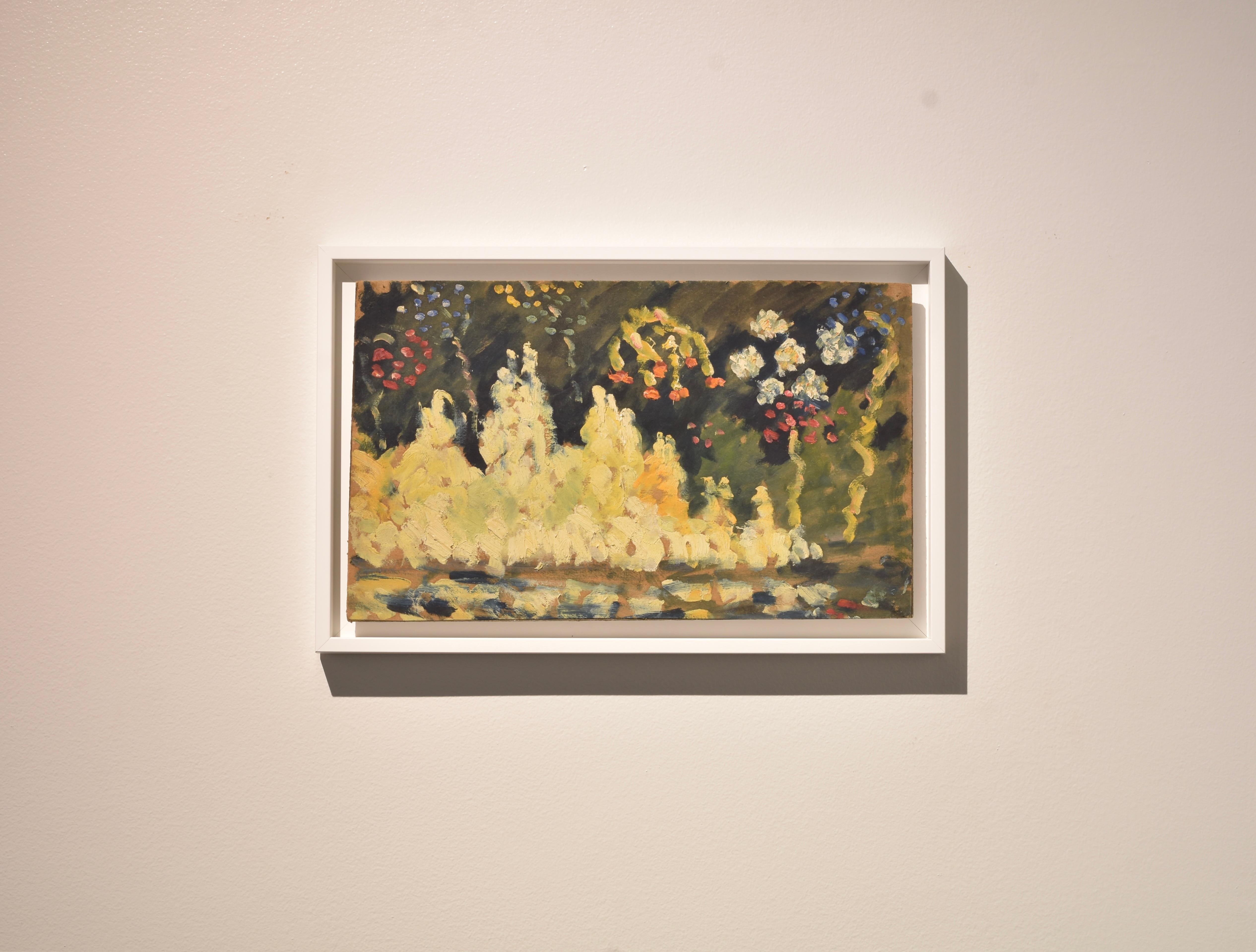 Paisaje abstracto, Marie Lucie Nessi, Mujer Postimpresionista, Pintura al óleo, 1950 - Painting de marie lucie NESSI