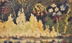Abstract landscape, Marie Lucie Nessi, Woman Post Impressionist, Oil paint, 1950