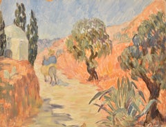 Reiter im Sommer, Marie Lucie Nessi, Frau Post-Impressionist, Ölgemälde, 1950