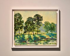 South of France, Marie Lucie Nessi, Female Post Impressionist, Oil paint, 1960