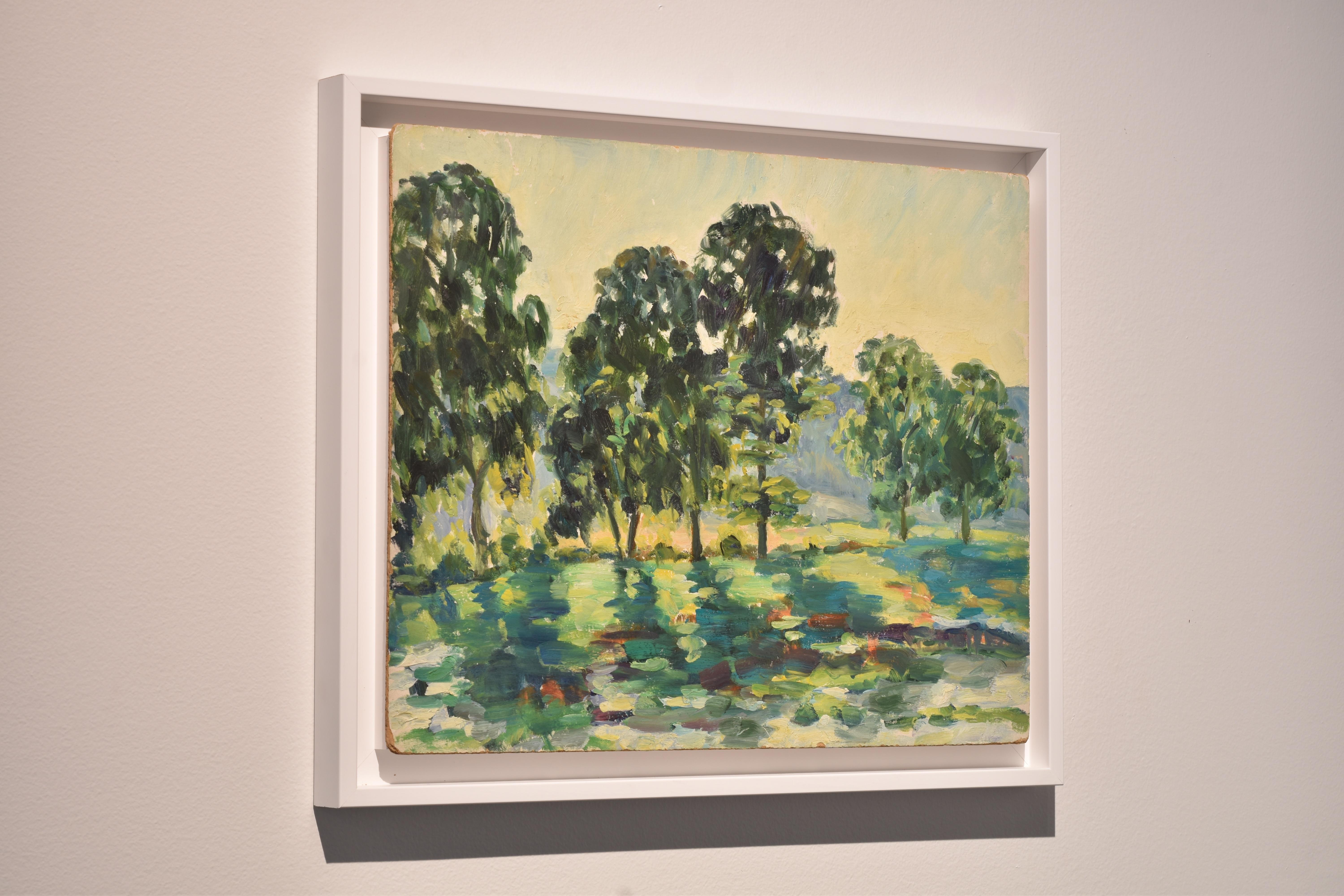 Sur de Francia, Marie Lucie Nessi, Mujer postimpresionista, Pintura al óleo, 1960 - Painting Posimpresionista de marie lucie NESSI