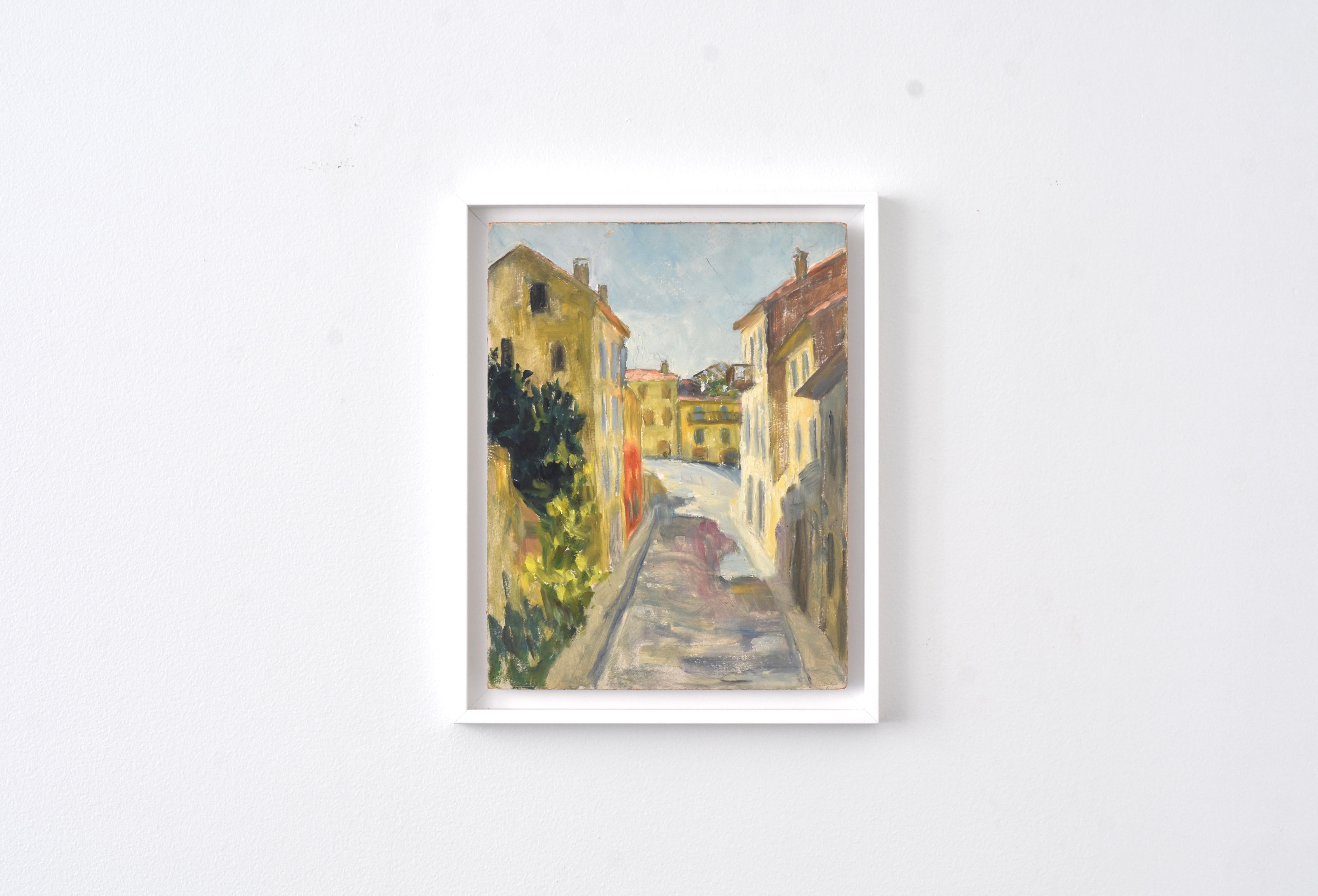 Südfrankreich, Marie Lucie Nessi, Frau Postimpressionist, Ölgemälde, 1950 – Painting von marie lucie NESSI