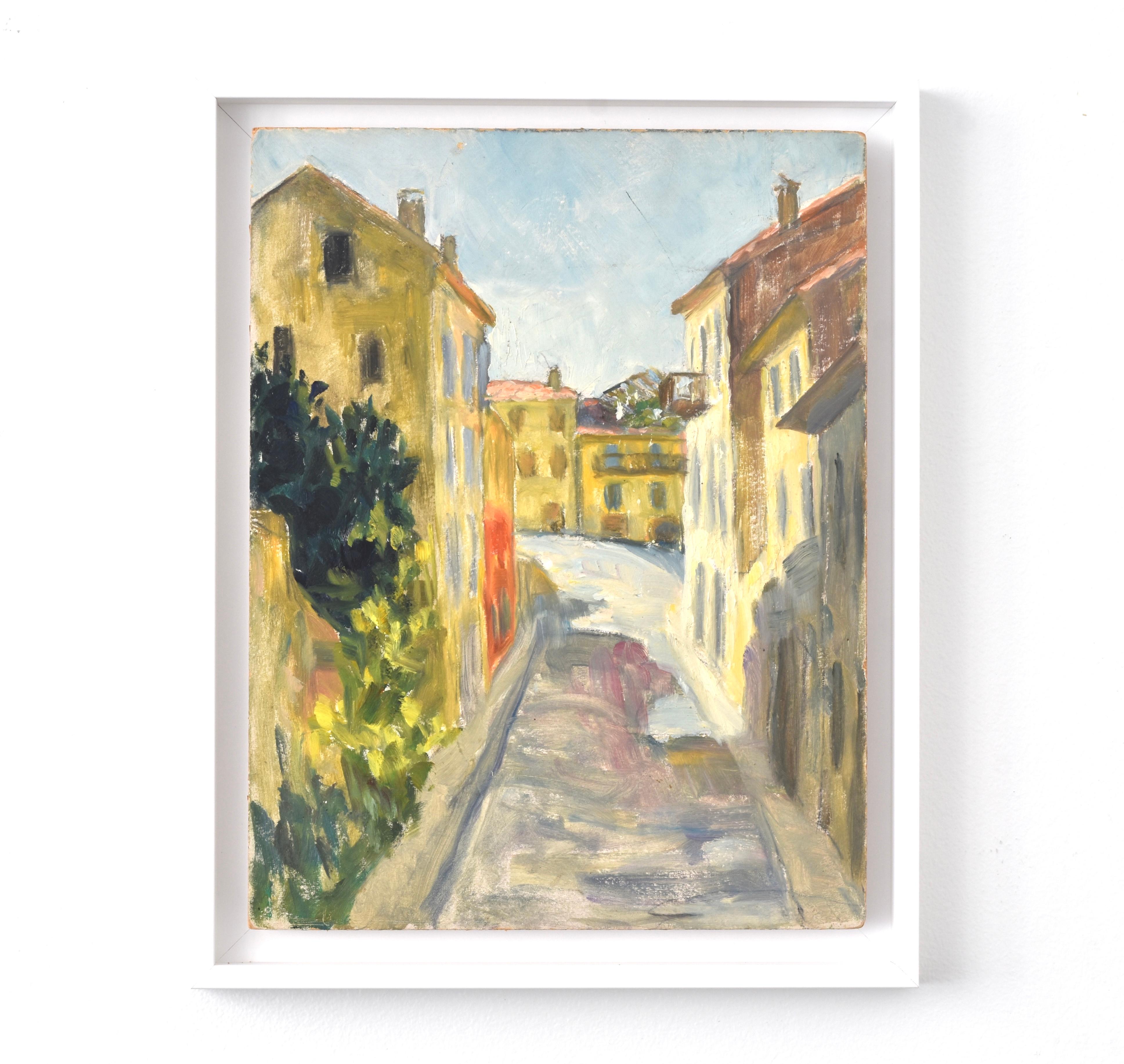 Südfrankreich, Marie Lucie Nessi, Frau Postimpressionist, Ölgemälde, 1950 (Post-Impressionismus), Painting, von marie lucie NESSI