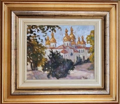 Monasterio de Cúpulas Doradas de San Miguel, Kiev, Ucrania. Óleo sobre lienzo. Mediados de siglo.